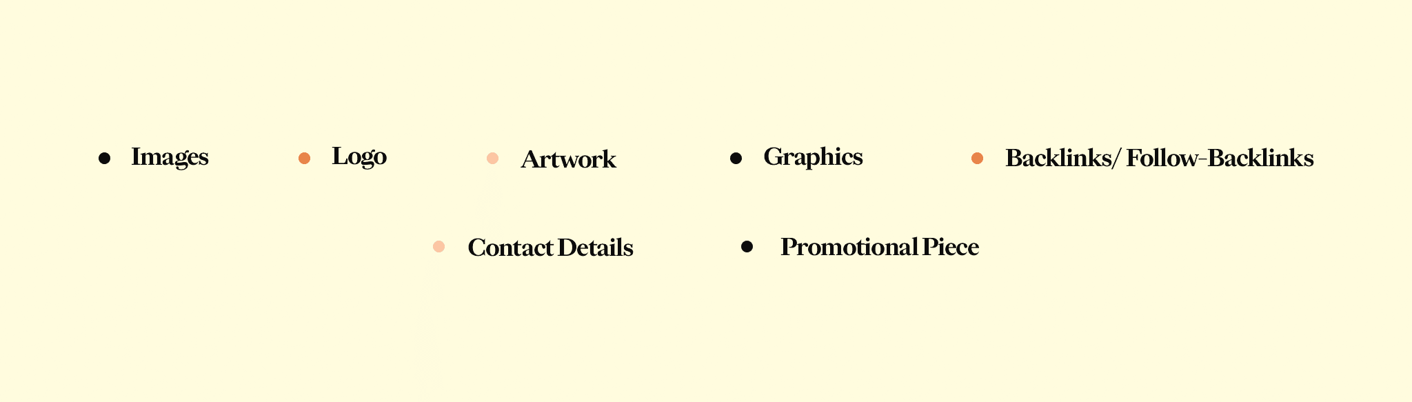 Images/Logo/Artwork/ Graphics/Backlinks/follow-back links, contact details & Promotional piece